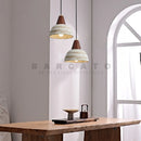 Axyaa Nordic Wood Chandelier Pendant Light Home Decor Modern Ceramic Lamp