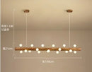 Axyaa Nordic Art Dining Pendant Light Bar Chandelier, American Retro Inn Decor