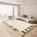 Axyaa Plush Soft Fluffy Modern Style Living Room Bedroom Carpet Rug