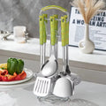 Axyaa Stainless Steel Kitchenware Set with Ceramic Handle - 7pcs Nordic Tools