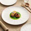 Axyaa Ceramic Pasta Plate Round Western Tableware Home Restaurant Hotel Dish