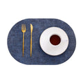 Axyaa Oval Placemats Set - Creative Nordic Kitchen Dining Decor, Christmas Gift Tableware Mats