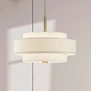 Axyaa Modern Three-Layer Fabric Chandelier for Living Room, Bedroom, and Hotel Lighting