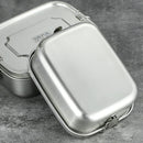 Axyaa Stainless Steel Divided Lunch Box with Lid - 800ML Insulated Food Container