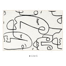 Axyaa Modern Minimalist Large Area Rug for Bedroom and Living Room Decor