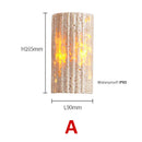 Axyaa Yellow Cave Stone Villa Wall Lamp - Japanese Style LED Lighting for Bedroom