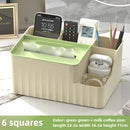 Axyaa Desktop Tissue & Remote Control Organizer: Living Room Essential