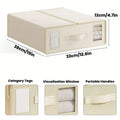 Axyaa Bed Sheet & Clothes Organiser with Zipper - Large Capacity Storage