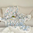 Axyaa Cartoon Milk Fleece Lamb Blanket - Spring/Autumn Season Sofa Nap Blanket