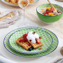 Axyaa Macaron 32-Piece Porcelain Dinnerware Set for 8 People