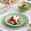 Axyaa Macaron 32-Piece Porcelain Dinnerware Set for 8
