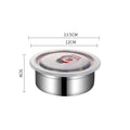 Axyaa Stainless Steel Round Bento Lunch Box with Leakproof Lid