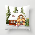 Axyaa Christmas Home Pillowcases Printed Bed Decoration Cushion Covers