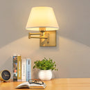 Axyaa Adjustable Swing Arm Wall Lamp for Bedroom Study Lighting