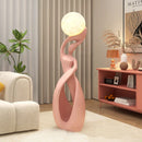 Axyaa LED Floor Lamp, Remote Control Dimming, Modern Minimalist Design for Living Room, Bedroom