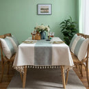 Axya Diamond Jacquard Japanese Style Tablecloth for Dining Table Rectangular