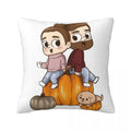 Axyaa Square Pillowcase Comfort Cushion Cover Polyester Throw Pillow for Home Sofa