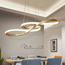 Axyaa Musical Note Chandelier: Remote Dimming Pendant Lights for Dining Room, Kitchen, Bar Table