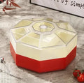 Axyaa Octagonal Dried Fruit Plate Double Layer Candy Box Snack Storage