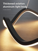 Modern Wave LED Pendant Lights by Axyaa for Living, Dining & Bedroom Lighting
