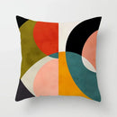 Axyaa Geometric Pattern Digital Print Pillow Cover for Sofa, Bedroom, Car