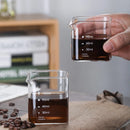 Axyaa 90ml/120ml Espresso Milk Pitcher Square Transparent Milk Sharing Cup