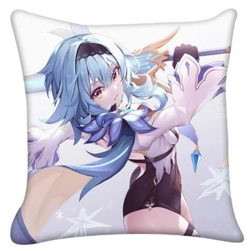 Genshin Impact Anime Cushion Cover Pillow Case for Home Decor by Axyaa