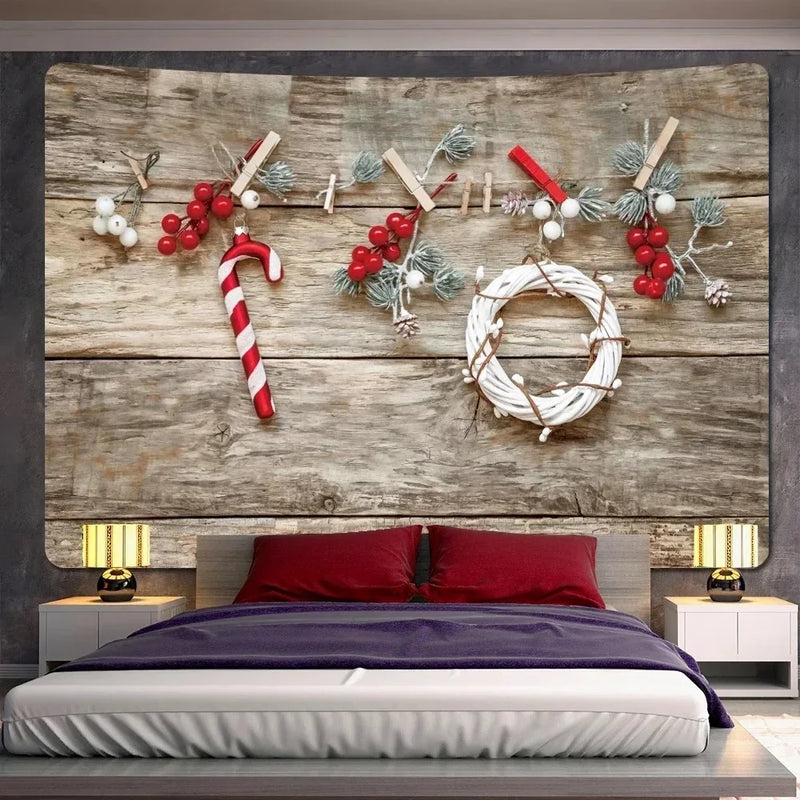 Merry Christmas Tree Wall Tapestry for Home Decor Axyaa Brand