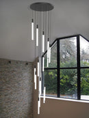 Axyaa Modern LED Chandelier Pendant for Loft Staircase Lighting