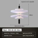 Axyaa Modern Pleated Chandelier for Restaurant & Bar Counters