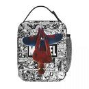Axyaa Spider Man Lunch Bag - Insulated Portable Thermal Cooler for Work