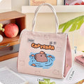 Axyaa Kawaii Puppy Insulated Lunch Bag - Large Portable Bento Pouch for Women, Girls, Kids