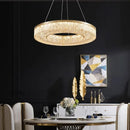 Axyaa Copper Ring Ceiling Light: LED Round Resin Lamp for Luxury Living