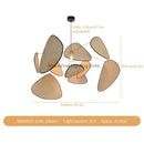 Axyaa Petals Wicker Chandelier Pendant Light - Japan Style for Living Room Dining Bar
