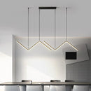 Axya Modern LED Wave Pendant Chandelier for Home Decor.
