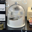 Axyaa Rotating Makeup Organizer for Desktop with Transparent Dustproof Design