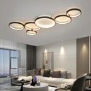 Axyaa Circle LED Ceiling Lights Modern Creative Design for Living Room Hall Bedroom