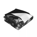 Axyaa Mason Thames Baby Hair Blanket - Black and White Collage Blanket
