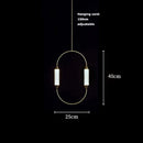 Axyaa Art Deco LED Chandelier in Gold, Black, and Chrome Finishes