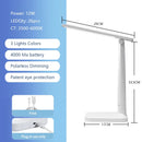 Axyaa LED Touch Desk Lamp with USB Charging and Dimmable Light for Reading