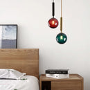 Axyaa Glass Ball Pendant Light: Modern Kitchen Dining Room Lamp Fixture