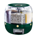 Axyaa 6 Grid Rice and Grain Dispenser Container