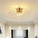 Axyaa Nordic Dandelion Crystal Ceiling Light for Romantic Home Décor