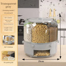 Axyaa Rotating Rice & Cereal Dispenser Box - Multi-Section Dry Food Storage