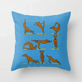 Axyaa Yoga Panda & Avocado Cartoon Animal Throw Pillow Bundle