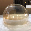 Axyaa Amber Glass Globe Lamp Shade - Decorative Replacement for Pendant Wall Lamps