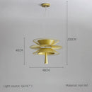 Axyaa Nordic Luxury Iron Pendant LED Chandelier for Living Room, Restaurant, Bar, Villa, Staircase