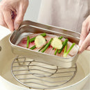 Axyaa Stainless Steel Stackable Food Storage Container Box
