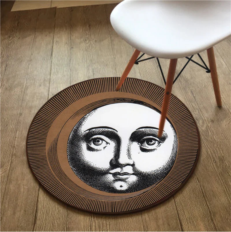 Axyaa Round Carpet Yoga Mat for Home Decor and Relaxation