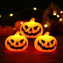 Axyaa LED Ghost Face Pumpkin Lantern for Festive Atmosphere GlowNotificationCenter